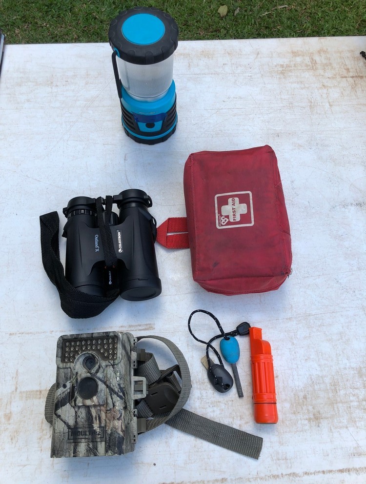 various camping items
