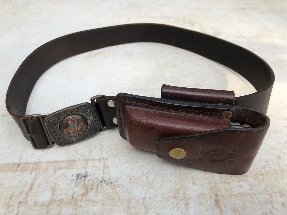 leather belt and pouch