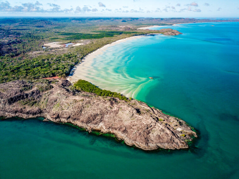 aerial image of tip of cape york
