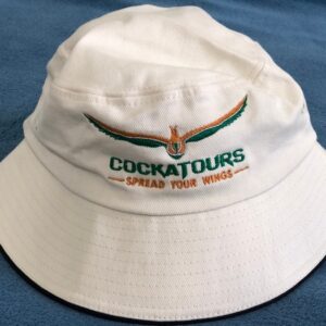 bucket hat with logo
