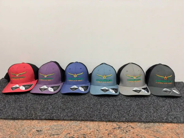 cockatours caps of different colours